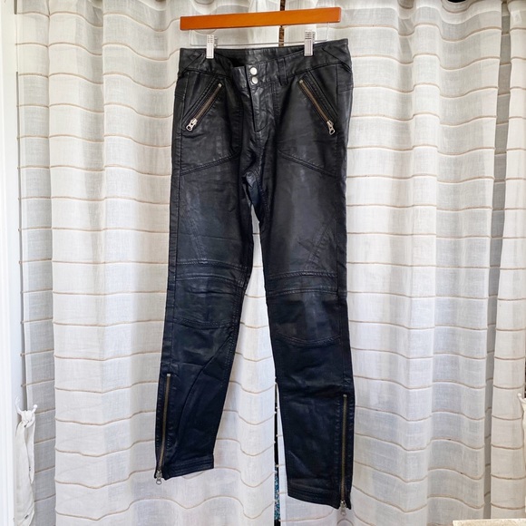 Free People Pants - Free People Faux Leather Utility Pants